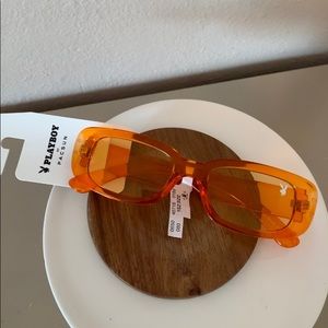 Orange sunglasses Playboy by PacSun